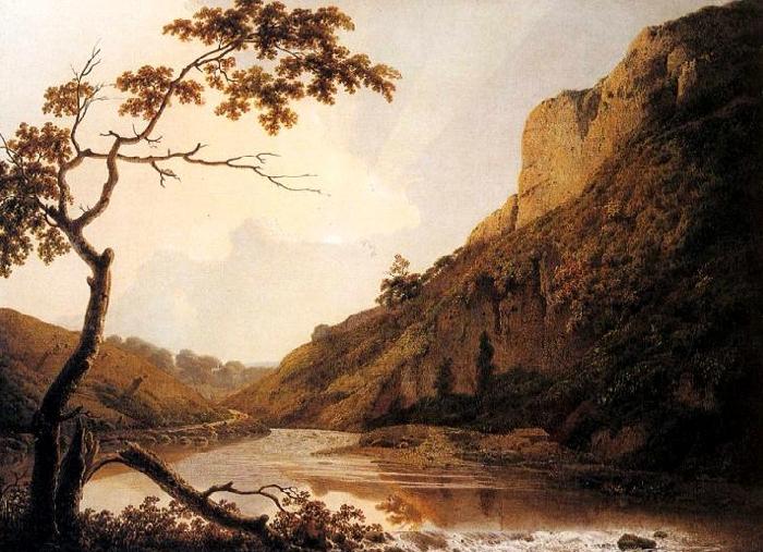 Joseph wright of derby Matlock Tor oil painting picture